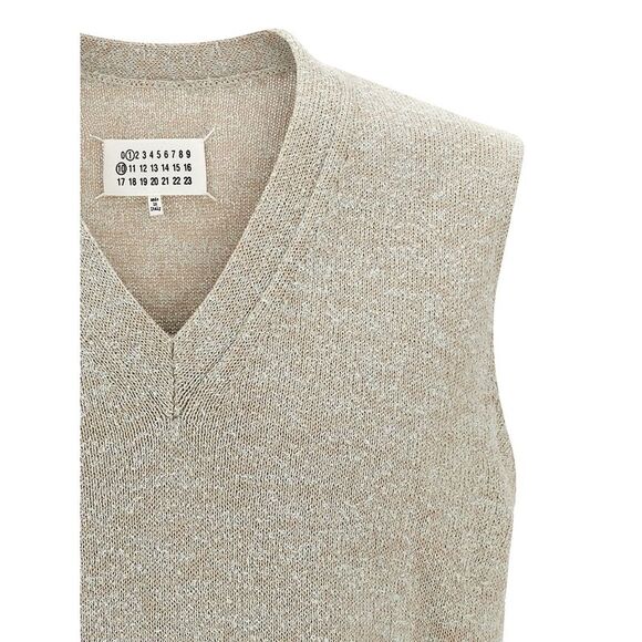 Maison Margiela Men Bouclé Knit Vest